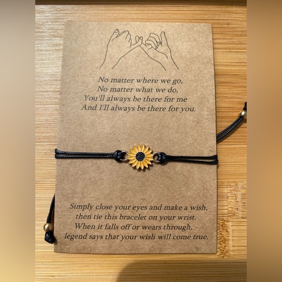 Sun Flower Charm Friendship Bracelet - Picture 5 of 11